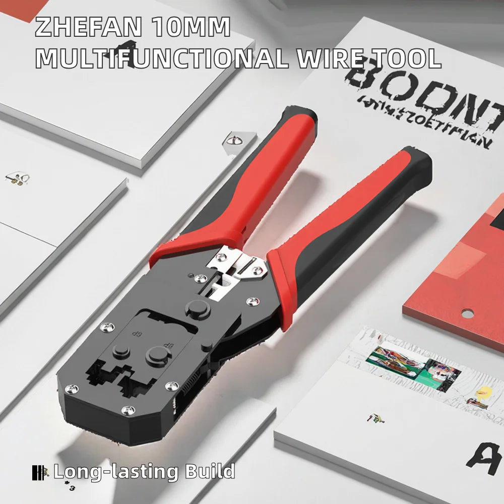 Industrial Cable Plier Crimper Cutter Wire Stripper Multifunctional Stripping Tools Crimping Pliers Terminal 10mm ODM