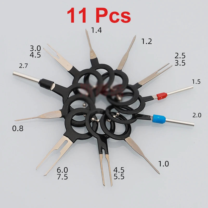 36/18/11/3 Pcs Car Plug Terminal Removal Tool Pin Needle Retractor Pick Electrical Wire Puller Hand Tools Kit