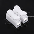 10Pcs 10A 220V Quick Wire Connectors, Push-Type Electrical Cable Connectors w/ Lugs, Screwless Easy Install, Durable Steel