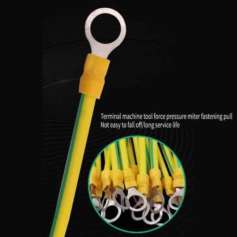 G7NA BVR Solar Photovoltaic Ground Wire With Terminals Earth Wire Hole 9mm Yellow-Green Flexible Copper Earth Cable