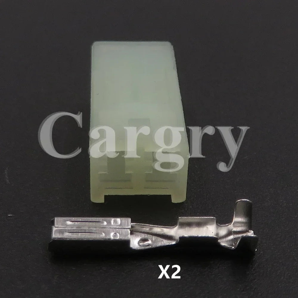 1 Set 2P Auto Wiring Terminal Adapter AC Assembly Car Electrical Connector Auto Male Female Docking Unsealed Socket