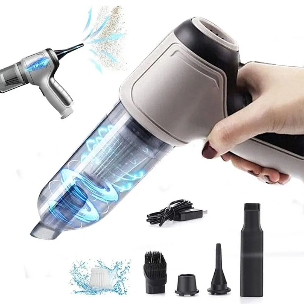 Air Suction Car Cordless Vacuum Cleaner All in 1 Power Car Dust Blower Multifunctional Dust Cleaning Tools Air Dust Collector