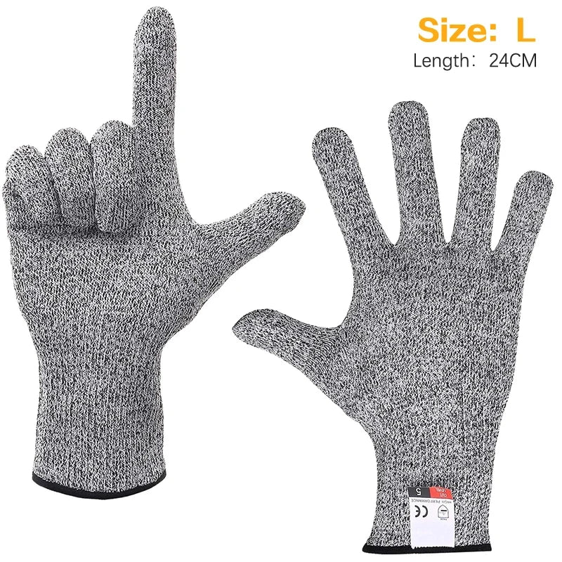 Cut Resistant Gloves Grade 5 Abrasion Resistant Carpentry Kitchen Knife Fish Grabbing Slip Resistant Hand Protection ﻿