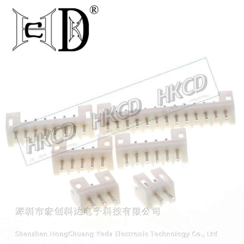 10PCS JST1.25 ZH1.5 PH2.0 XH2.54 Connector Female Male 2/3/4/5/6/7/8/9/10P With Cable 10/20/30cm With Bend PIN 2.54MM IBUW