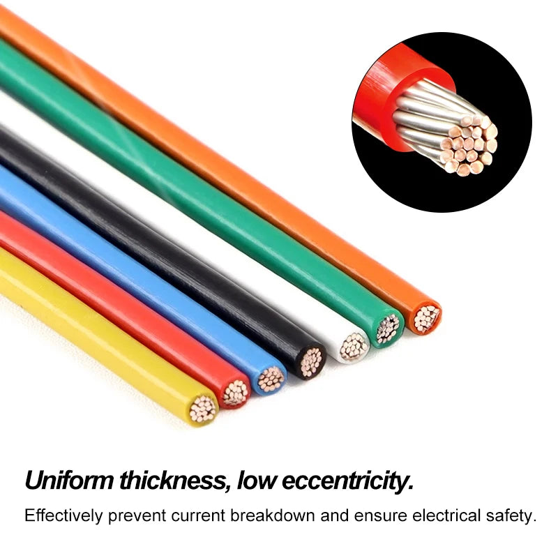 Black Red UL1332 PTFE Wire 30 28 26 24 22 20 18 16 14 13 12 11 10AWG High Temperature FEP Insulated OFC Tinned Copper Cable