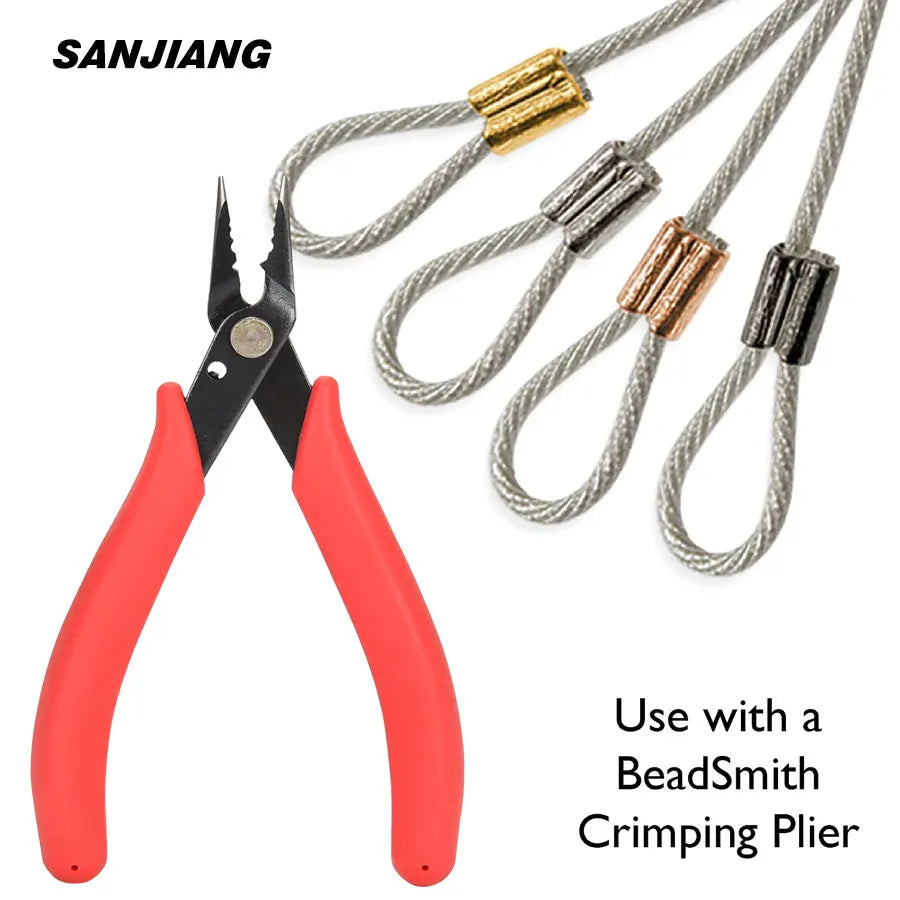 Jewelry Crimping Pliers For Making Tips Tool Tweezers Crimp Nose Pliers Jump Rings & Split Rings Double Rings Diy Accessories