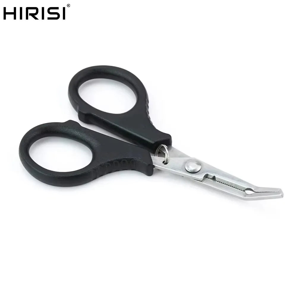 Hirisi Curved Nose Pliers Stainless Steel Scissors Portable Pliers Multifunctional Lost Line Raft Fishing Tackle
