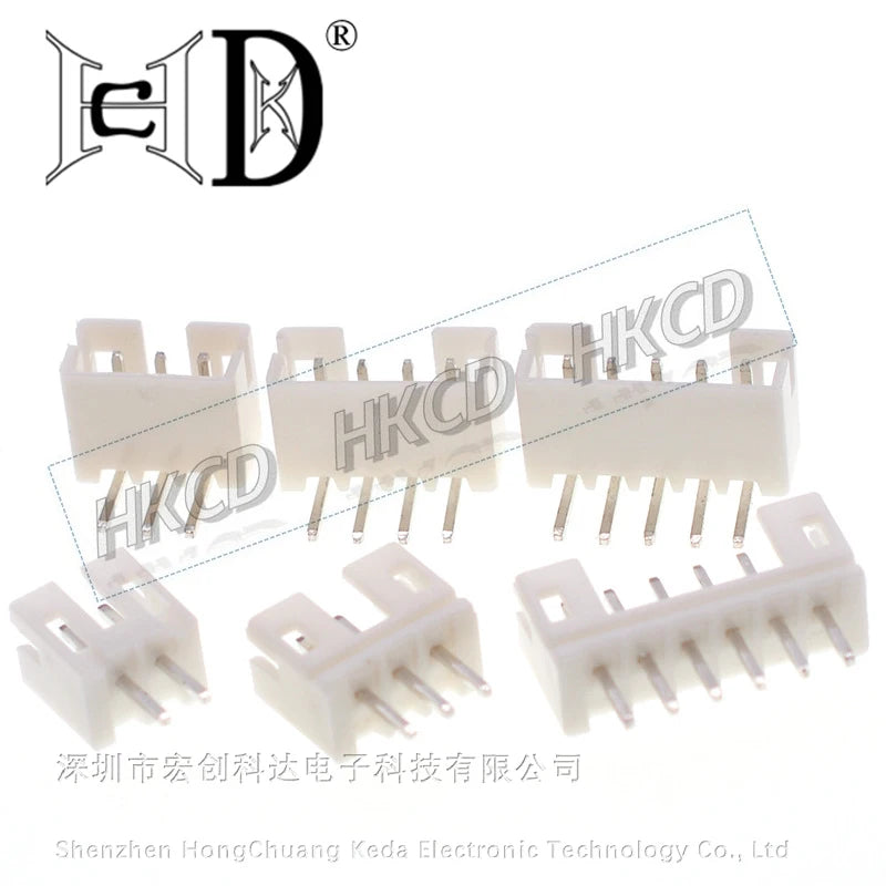 10PCS JST1.25 ZH1.5 PH2.0 XH2.54 Connector Female Male 2/3/4/5/6/7/8/9/10P With Cable 10/20/30cm With Bend PIN 2.54MM IBUW