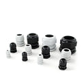 IP68 Waterproof Cable Gland Black Plastic Seal Joint Nylon M12/M16/M18/M20/M22/M25/M27/M30 White Waterproof Cable Connector