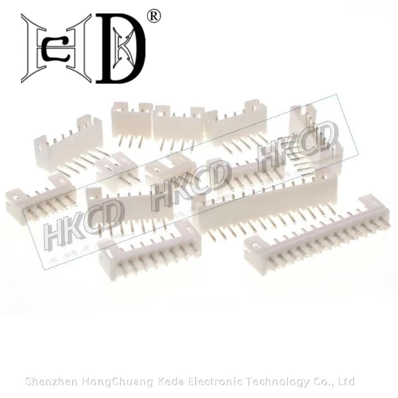 10PCS JST1.25 ZH1.5 PH2.0 XH2.54 Connector Female Male 2/3/4/5/6/7/8/9/10P With Cable 10/20/30cm With Bend PIN 2.54MM IBUW