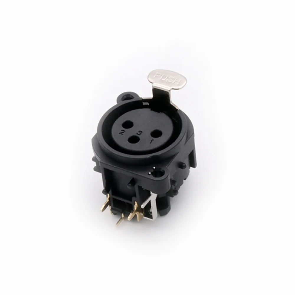 2PCS XLR wire connector, 3pins, male plug+female socket, wire connector+panel mount type, with protecting cover, for Audio/Video