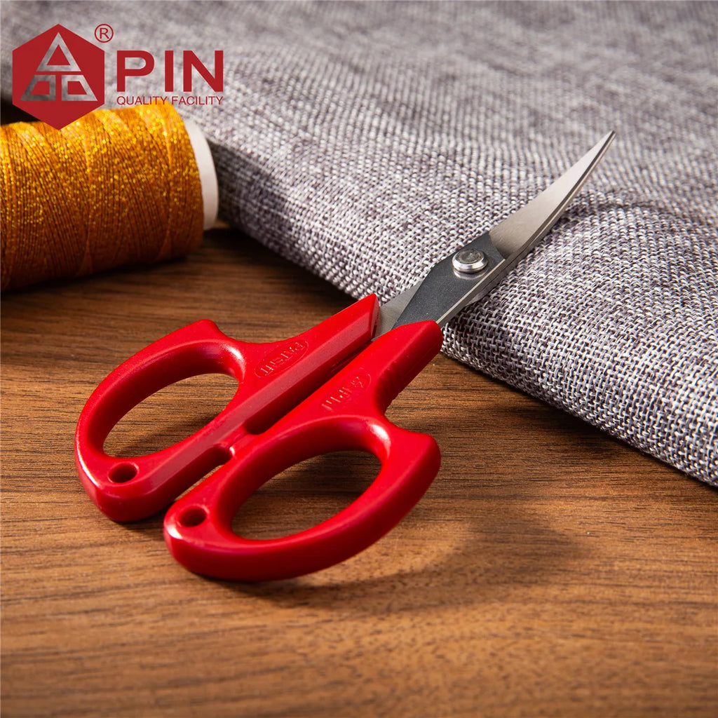 PIN 1pc Precision Embroidery Scissors with Curved Tip - Stainless Steel Small Sewing Shears for Thread Trimming,DIY,Cross Stitch