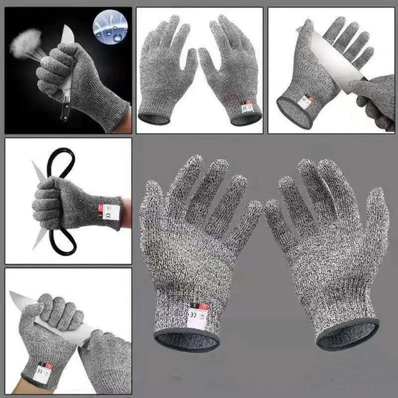 Cut Resistant Gloves Grade 5 Abrasion Resistant Carpentry Kitchen Knife Fish Grabbing Slip Resistant Hand Protection ﻿