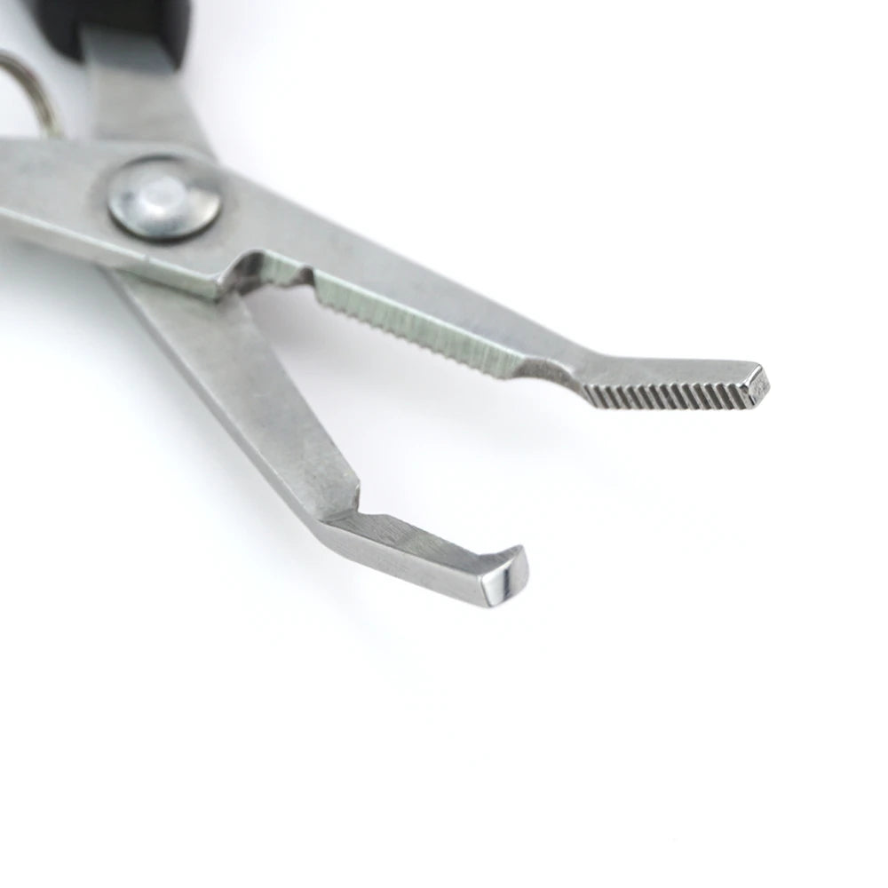 Hirisi Curved Nose Pliers Stainless Steel Scissors Portable Pliers Multifunctional Lost Line Raft Fishing Tackle