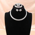 Parure Éclat de Mariée – Collier, bracelet, bague et boucles d’oreilles