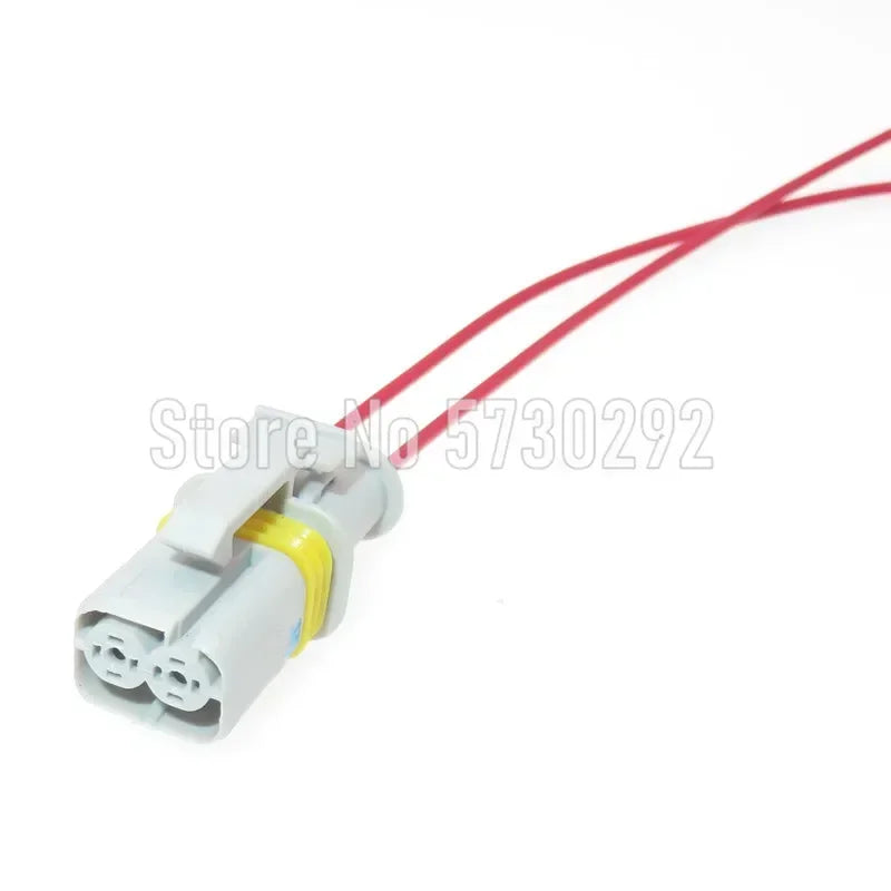 2P 18385000002 Grey Automotive Plug Auto Socket Wiring Harness Light Connector