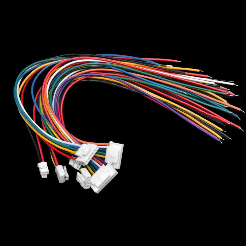 5pcs 10/15/20cm HY2.0mm Single/Double Head Forward and Reverse Wire Cable Connector 2/3/4/5/6/7/8/9/10Pin Electronic Wire 26AWG